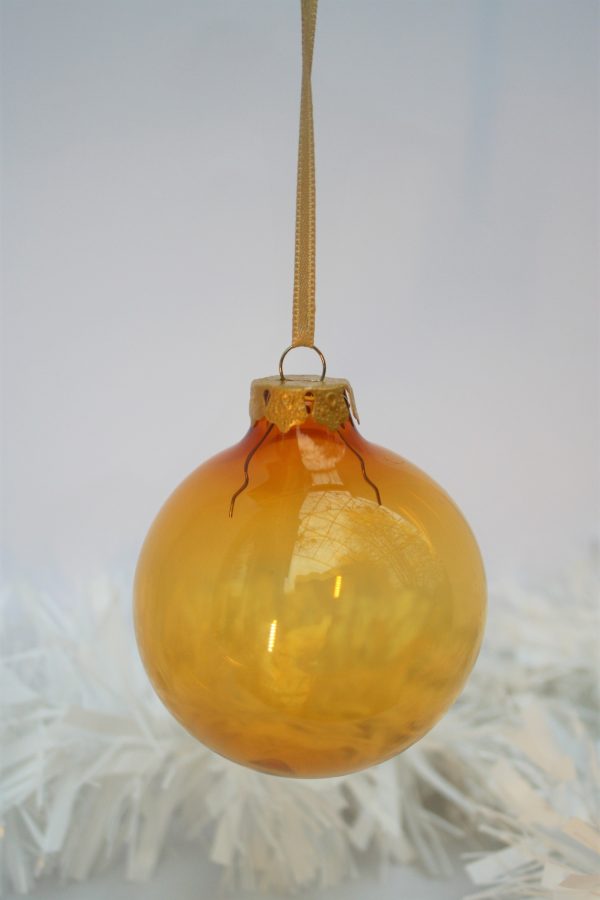Boule de Noël ambre