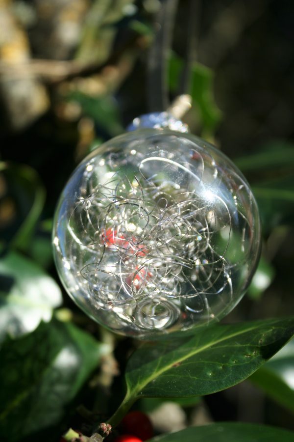 Boule de Noël transparente