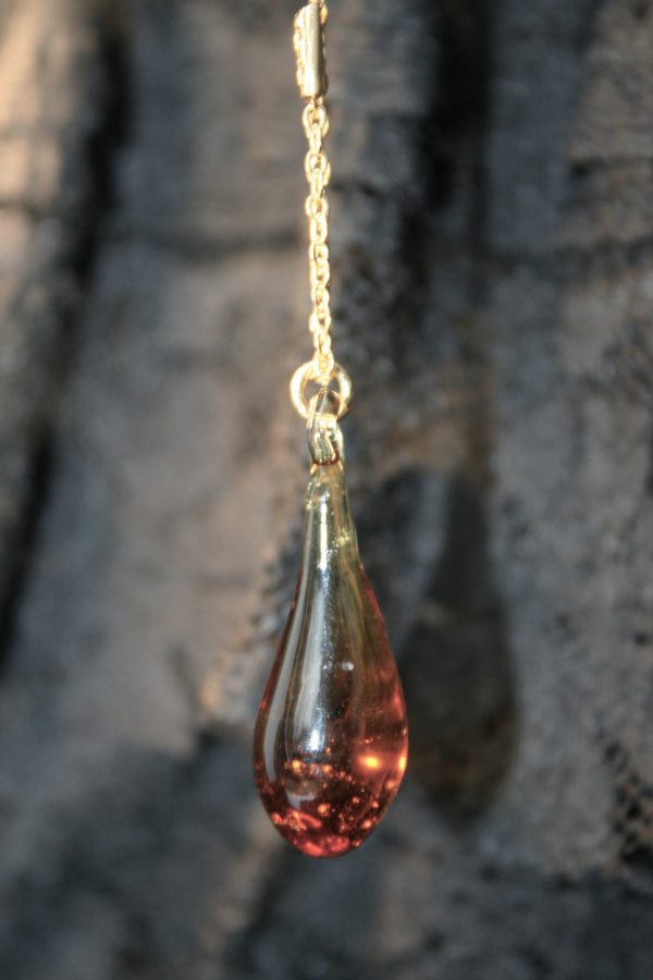 Pendentif goutte ambre – Image 3